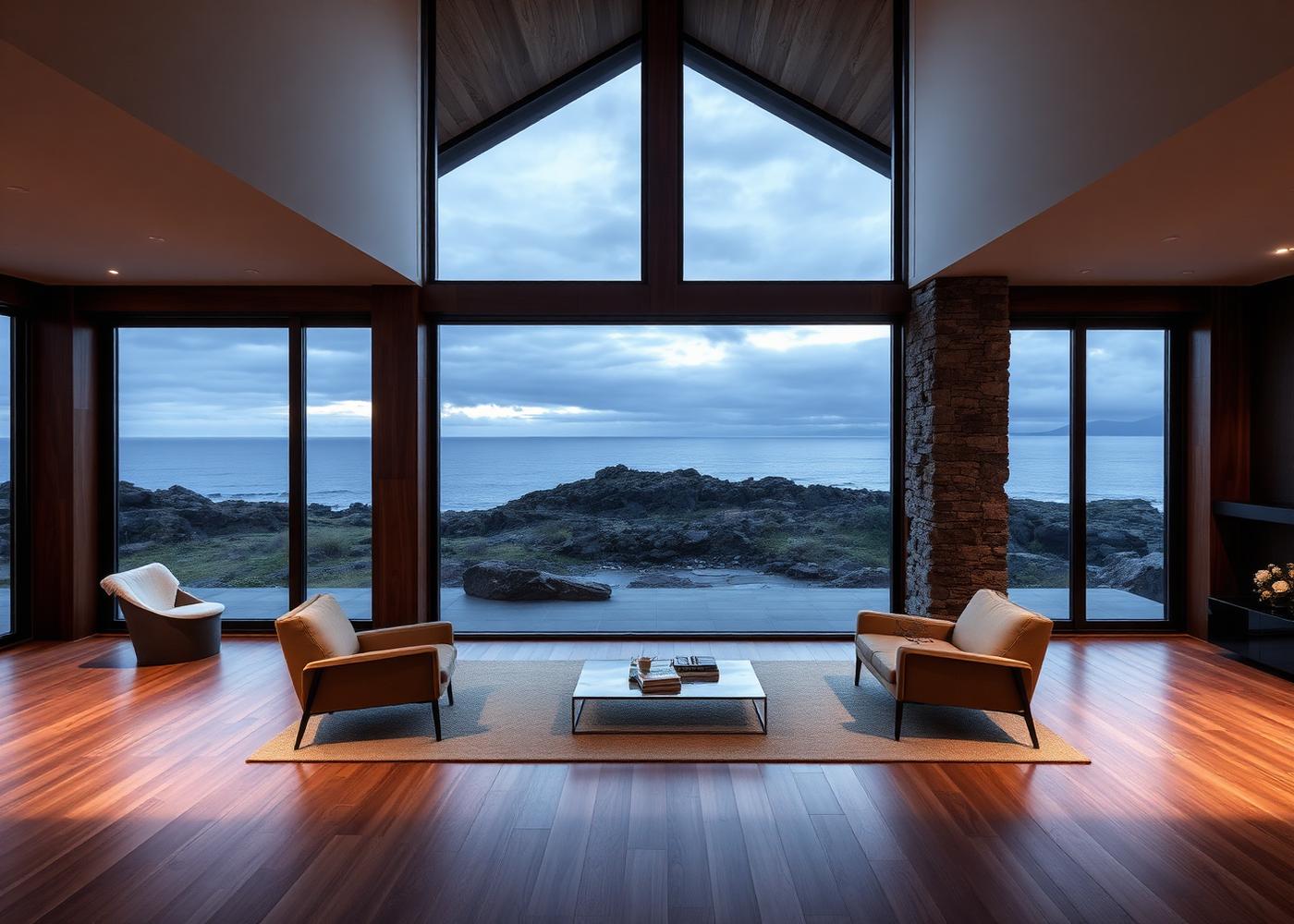 Interior con vistas al Atlántico
